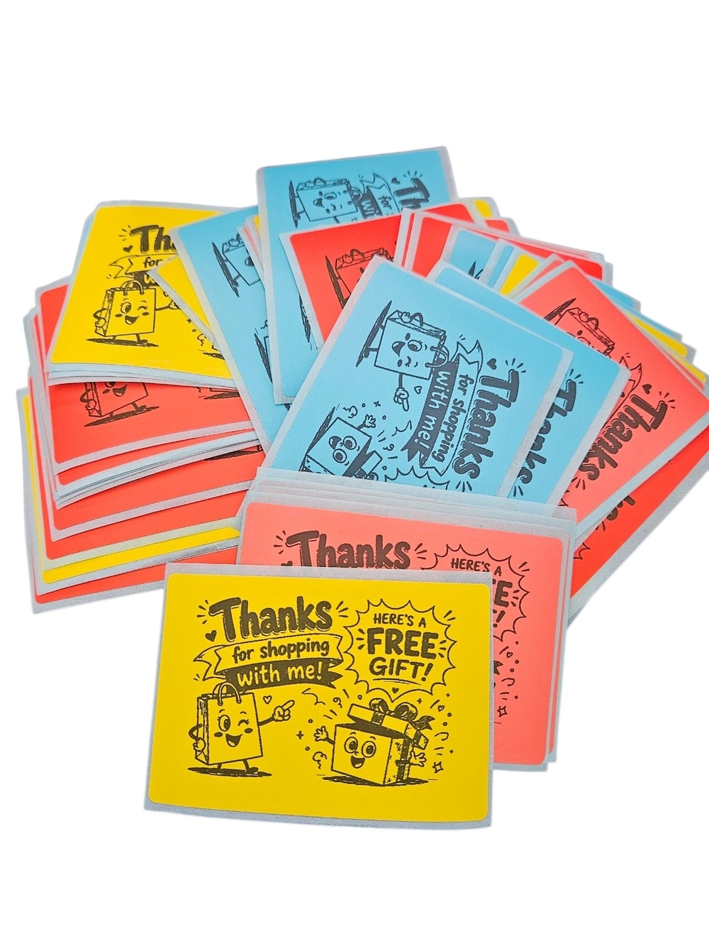 Thank You, Free Gift Stickers Pack Of 50